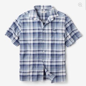 Line of Trade The Wellfleet Madras Shirt Ocean Blue 2XL NWT in packaging